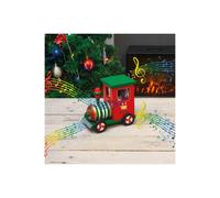 Netagon Wooden Train Music Box in Red Netagon Red