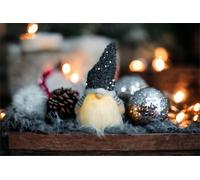 Netagon Xmas Haus Christmas Light Up Gonk Silver