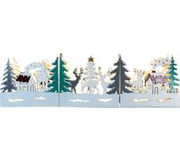 Netagon Xmas Haus Festive Light Up Led Wood Village Scene
