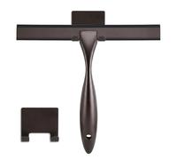 NETANY Shower Squeegee, 12-Inch Bronze Squeegee, All-Purpose Stainless Steel Squeegee for Bathroom, Shower Doors, Mirrors, Tiles and Car Windows - 100% Streak Free