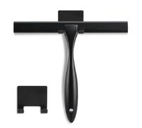 NETANY Shower Squeegee, 14-Inch Matte Black Squeegee, All-Purpose Stainless Steel Squeegee for Bathroom, Shower Doors, Mirrors, Tiles and Car Windows - 100% Streak Free