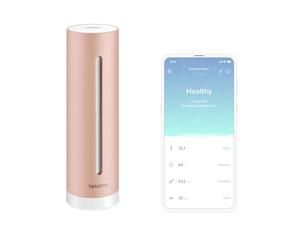 Netatmo Smart Indoor Air Quality Monitor, CO2 Sensor, Temperature, Humidity, Noise - Home Control, Healthy Environment, Automatic Alerts for Better Air at Home - NHC-UK