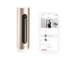 Netatmo Smart Indoor Surveillance Camera with Wall Mount, WiFi 2.4 GHz, Motion Detection, Night Vision, 1920p, No Subscription, NSC01-UK