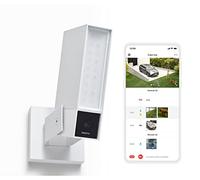 Netatmo Smart Surveillance Outdoor Camera with 105dB Siren, Wi-Fi, Integrated Lighting, Motion Detection, Night Vision, No Subscription, White, NOC-S-W-IT