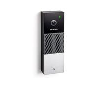 Netatmo Smart Video Doorbell, 2-way audio, Person Detection, No Subscription Fees, HD 1080p, Night Vision, Easy Wired Installation, NDB-UK, Black