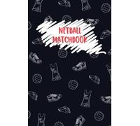 Netball Matchbook, Notebook, Team Planner, Journal, Playbook - Black & Red Team Colours