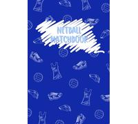 Netball Matchbook, Notebook, Team Planner, Journal, Playbook - Navy Blue Team Colours