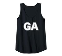 Netball Position Training Vest for Goal Attack Player GA Tank Top, Women, Black, Medium