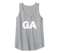 Netball Position Training Vest for Goal Attack Player GA Tank Top, Women, Heather Grey, X-Large