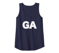 Netball Position Training Vest for Goal Attack Player GA Tank Top, Women, Navy Blue, Small