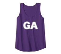 Netball Position Training Vest for Goal Attack Player GA Tank Top, Women, Purple, Small