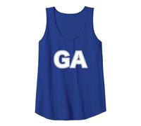 Netball Position Training Vest for Goal Attack Player GA Tank Top, Women, Royal Blue, Large