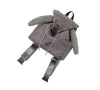 [Netbiio] Lovely Rabbit Ears Backpack Korean Style Anime Design Daily Bookbag Ergonomic Fabric Daypack Trendy Girls Backpack for Teen Girls and Women, gray, One size