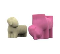 Netbiio Silicone Flower Vase Mold Dachshund Dog Shape Flexible Ornament Molds Silicone Flowerpot Mold Planter Molds for Planter