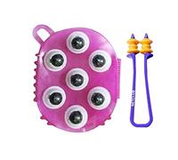 NETCLUB Acupressure 360 Degree Turn with 7 Powerful Magnets, Magnetic Steel Ball Manual Hand Massager for Blood Circulation, Relieves Stress and Tired Muscles fitness finger care Body Massager