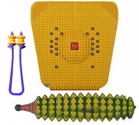 NETCLUB Acupressure foot mat with powerfull magnet with wooden karela roller for removing stress and pain relief kit full body massage fitness home gym finger care Body Massager