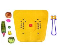 NETCLUB Acupressure kit Foot Massager yoga Mat Combo with Ball, Karela, Thumb Sujok, Ring for Heel Knee Leg Pain & Stree relief blood ciruculation body Massager