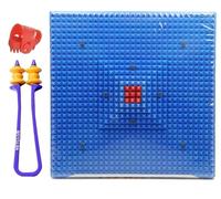 NETCLUB Acupressure kit for Foot Pain Acupressure Mats Pointed Board Plate Pyramid Acupressure Pad for Foot Magnetic Energy Booster Color