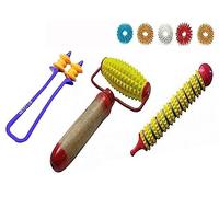 NETCLUB Acupressure kit Hand Roller Magnetic Energy Jimmy Sujok Finger Rings Body Roller Magnetic Jimmy blood circulation stress & pain relief Free finger care body Massager
