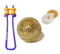 NETCLUB Acupressure kit Magnetic Ball with Magnet inside Hand body fat burn fitness kit pain stress relief fitness With sujok ring finger care body Massager