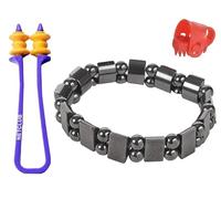 NETCLUB Acupressure kit Magnetic Weight Loss & Bp Control Therapy Base Metal Hematite Slimming Bracelet For Men & Women shaper stress & pain relief body massager