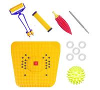 NETCLUB Acupressure kit Sujok Tools Combo Kit With Foot Mat Bio-Magnetic Therapy Pack of 7 Items Natural Care For Stress & Pain Relief blood circulation body Massager