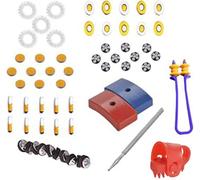 NETCLUB Acupressure Magnet Tools Combo Set Contains Bar Magnet, Byol Magnet, Star Magnet, Chakra Magnet, 5 Star Magnet, ENT Magnet & Sujok Jimmy Steel & Finger Ring advance finger thumb Massager