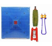 NETCLUB Acupressure mat acupressure kit Deluxe foot Massager With K Roll & Pocket Exerciser finger care body massager pain stress body relief home gym fitness kit