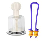 NETCLUB Acupressure Single Hijama Cupping Cup Jar Vacuum Cupping Cup Set Hijama Therapy Single Plastic Cupping Cups (Rotary Cup)
