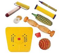 NETCLUB Acupressure tools acupressure kit magnetic power foot mat pyramid mat yoga mat muscle therapy wooden kit slimming set tummy trimmer sujoks kit home gym body massager
