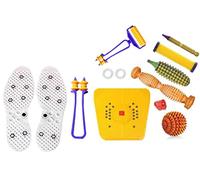 NETCLUB Acupressure Tools kit combo Foot Mat With Shoe shole finger care Magnets For Stress And Pain Relief Gym & Fitness Kit slimming yoga mat Massager
