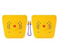 NETCLUB Set of 2 Acupressure Kit Power mat Stress & Pain Relief blood circulation foot massager yoga mat magnetic pyramid point super power mat IV 2000 heel knee leg sciatica body massager
