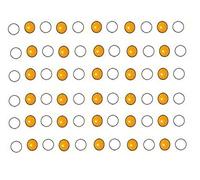 NETCLUB Set Total 70pc Acupressure Byol Magnet Medium Size 5mm Six Yellow & White sujok kit fitness kit stress & pain relief blood circulation