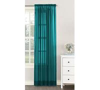 NetCurtainsUK Single Plain Voile Net Curtain Sheer Panels Slot Top Heading (Teal, 140cm (55'') Wide x 229cm (90'') Drop) (HMPVP01)