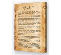 Neteydey Desiderata Wall Art Poem Poster Framed Motivational Pictures Retro Prints Literature Quotes Wall Art Home Decor (12x18in,Framed)