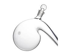 NETFEN Distillation Flask, 125mL Retort with Ground - In Glass Stopper Borosilicate 3.3 Glass Distillation Distilling Flask Laboratory Chemistry