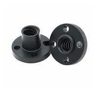 NETFEN T8 Nut, Black 3D Printer Parts TR8 Lead Screw POM Nut T8 Nut Trapezoidal Screw POM Lead 1mm 2mm 4mm 8mm 1PCS (Color : Pitch 1mm Lead 1mm)