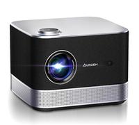 NetfIix Officially & DoIby Audio,AURZEN 4K Supported Smart Projector with Auto Focus & Keystone, 500 ANSI, HDR 10 60Hz WiFi Bluetooth Outdoor Projector for Smartphone/USB/HDMI/USB