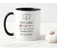 Netflix and chill Mug, Prime and Sexy time, Sexy Mug, I Love You Mug, Gifts for her, Gifts for him, Cute Coaster