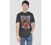 Netflix Asterix & Obelix - César Of Rome T-Shirt, Dark Heather in Grey | Size: Large Netflix Grey L