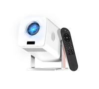 [Netflix Authorized & AI Autofocus]Upgraded 5.2 Bluetooth WiFi 6 Video Projector,XNANO Native 1080P Projector, 270° Rotating Portable Projector with Smart Voice Remote Control, 3D Dolby Audio