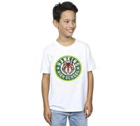 Netflix Boy's Stranger Things Hawkins Tiger Circle T-Shirt in White | Size: 12-13 Years Netflix White 12-13 Years