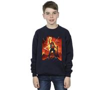 Netflix Boy's Stranger Things Hell Guitar Sweatshirt in Navy | Size: 7-8 Years Netflix Navy 7-8 Years