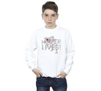 Netflix Boy's Stranger Things Hoppers Live Sweatshirt in White | Size: 9 Years Netflix White 9 Years