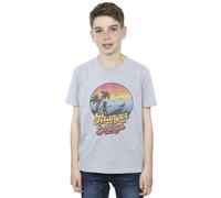 Netflix Boy's Stranger Things LA Gradient T-Shirt in Grey | Size: 9 Years Netflix Grey 9 Years