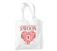 Netflix Bridgerton An Expert In The Art Of Swoon Reusable Tote Bag, White Netflix White