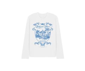 Netflix Bridgerton Fairy Tale Gazebo Dancing Long Sleeve T-Shirt, White | Size: Small Netflix White S