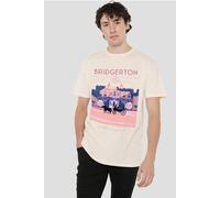Netflix Bridgerton Modern Minimal T-Shirt, Natural in Beige | Size: Small Netflix Beige S