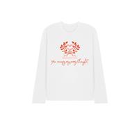 Bridgerton Occupy My Thoughts Unisex Long Sleeve T Shirt, White, Large