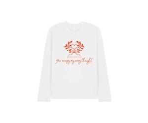 Netflix Bridgerton Occupy My Thoughts Long Sleeve T-Shirt, White | Size: Medium Netflix White M